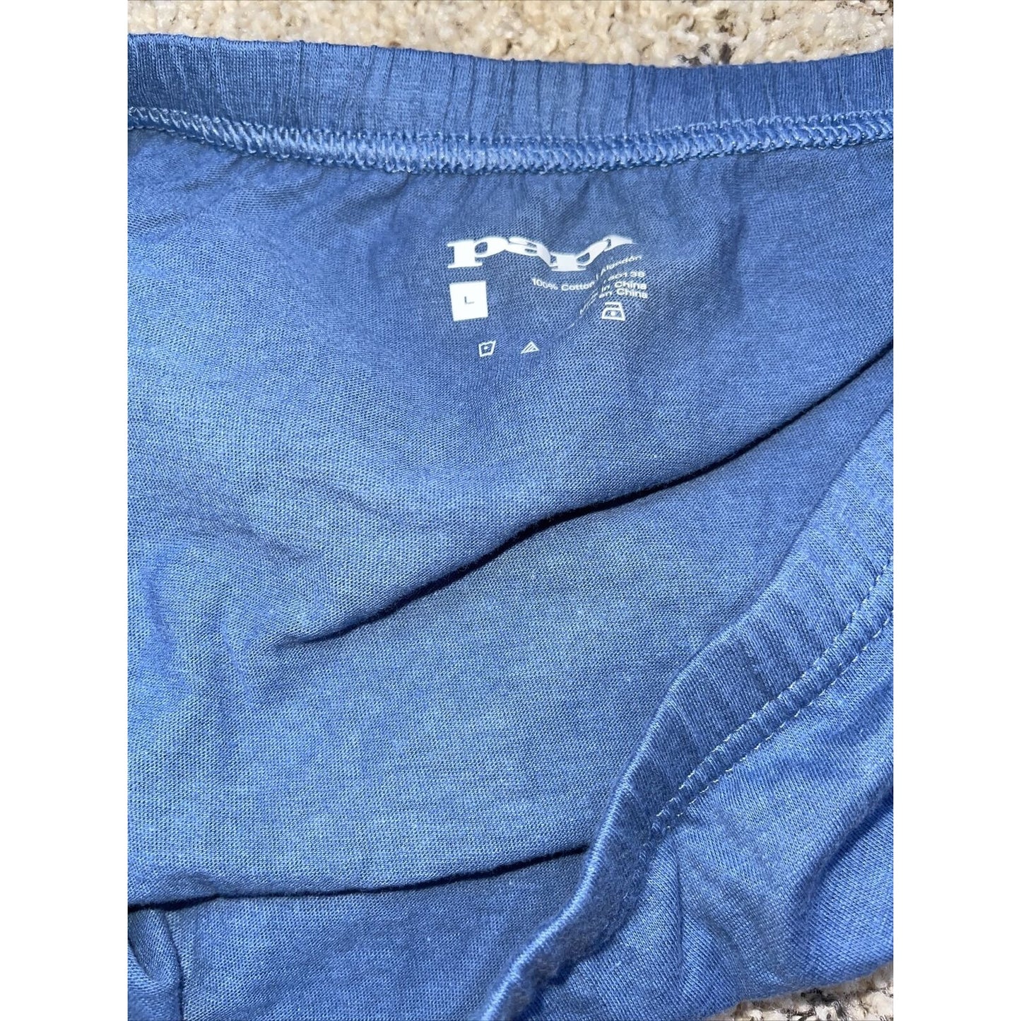 men's large steel blue papi briefs cotton
