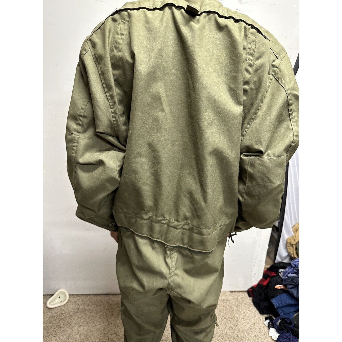 Men’s US Army Overalls Large Regular Military Uniform Combat With Patches