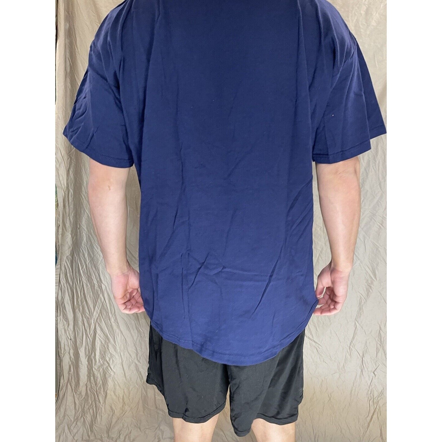 men's navy blue air force short sleeve t-shirt 2XL