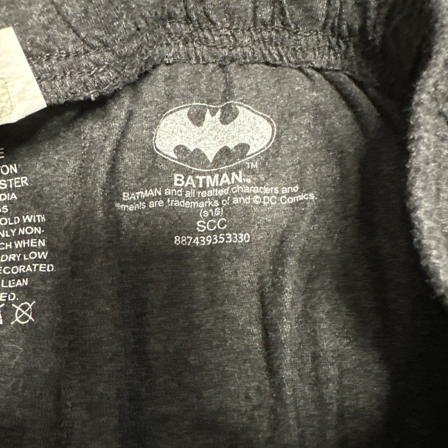 Men’s Large Batman Dark Gray Lounge Pants Sleep Wear With Pockets Large