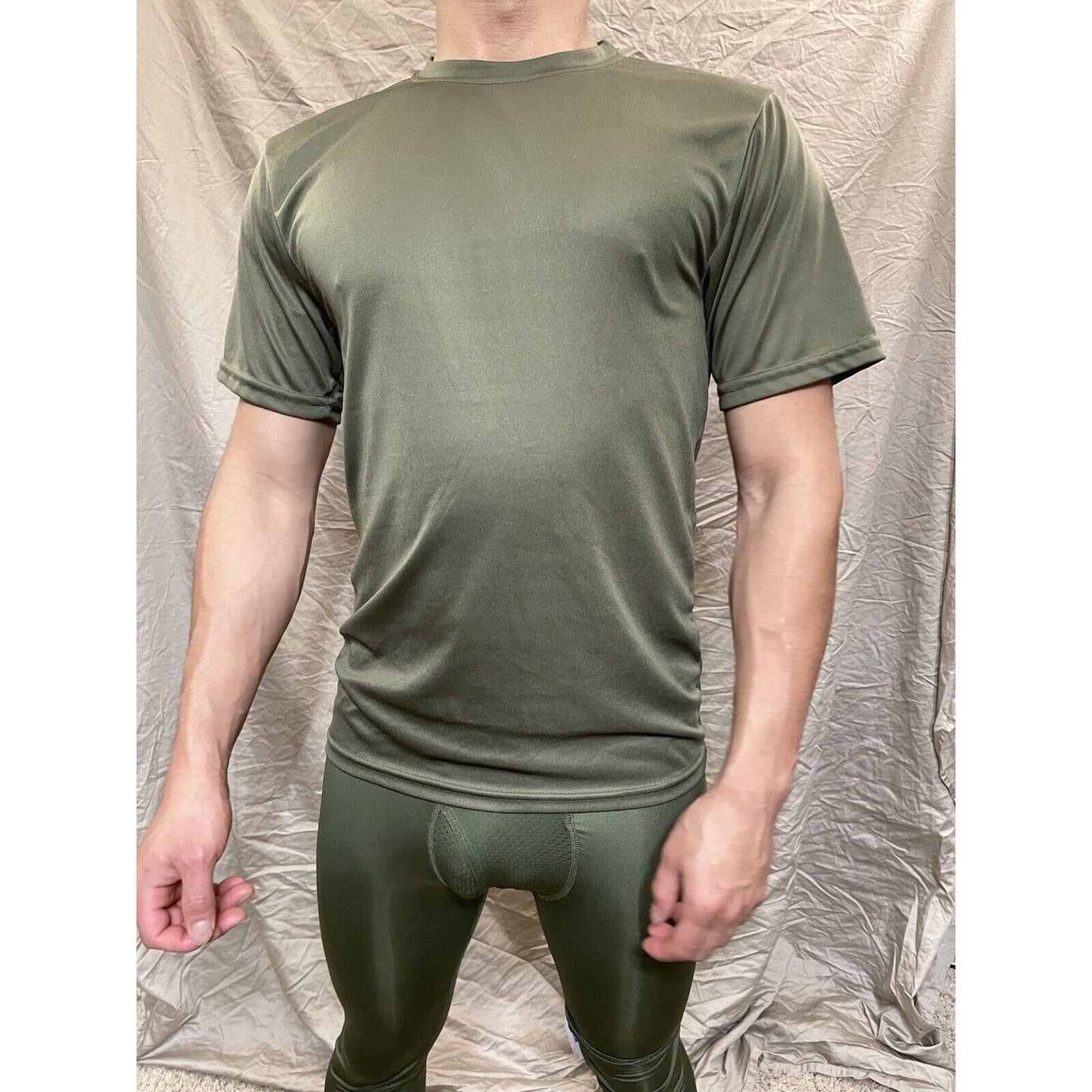 Men's Augusta Sportswear Moisture Management Athletic shirt Olive Green Small