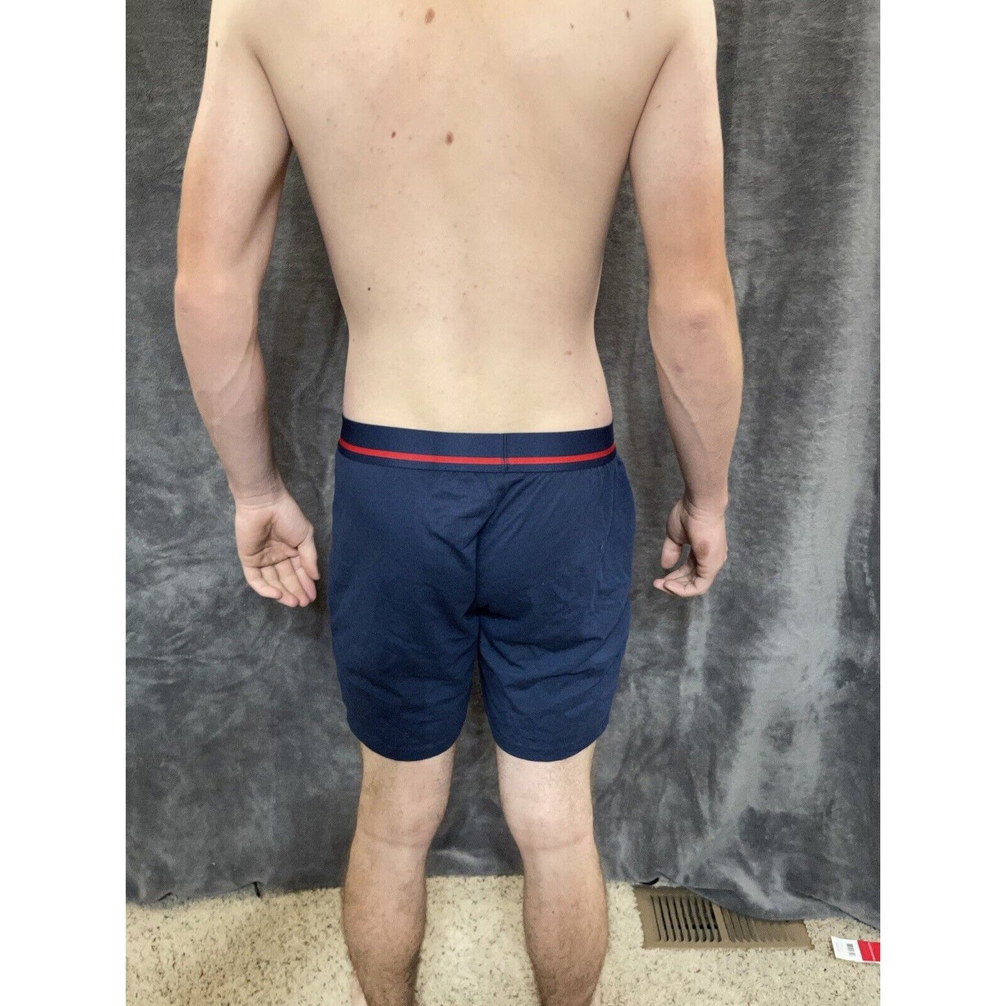 men's buffalo david bitton Dark blue cotton spandex boxer shorts