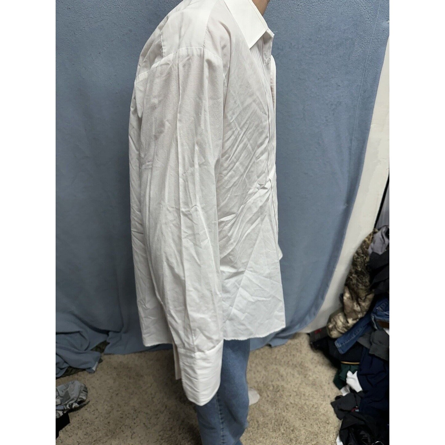 Air Force White Mess Dress Aetna Shirt 17 / 35 Long Sleeve Uniform