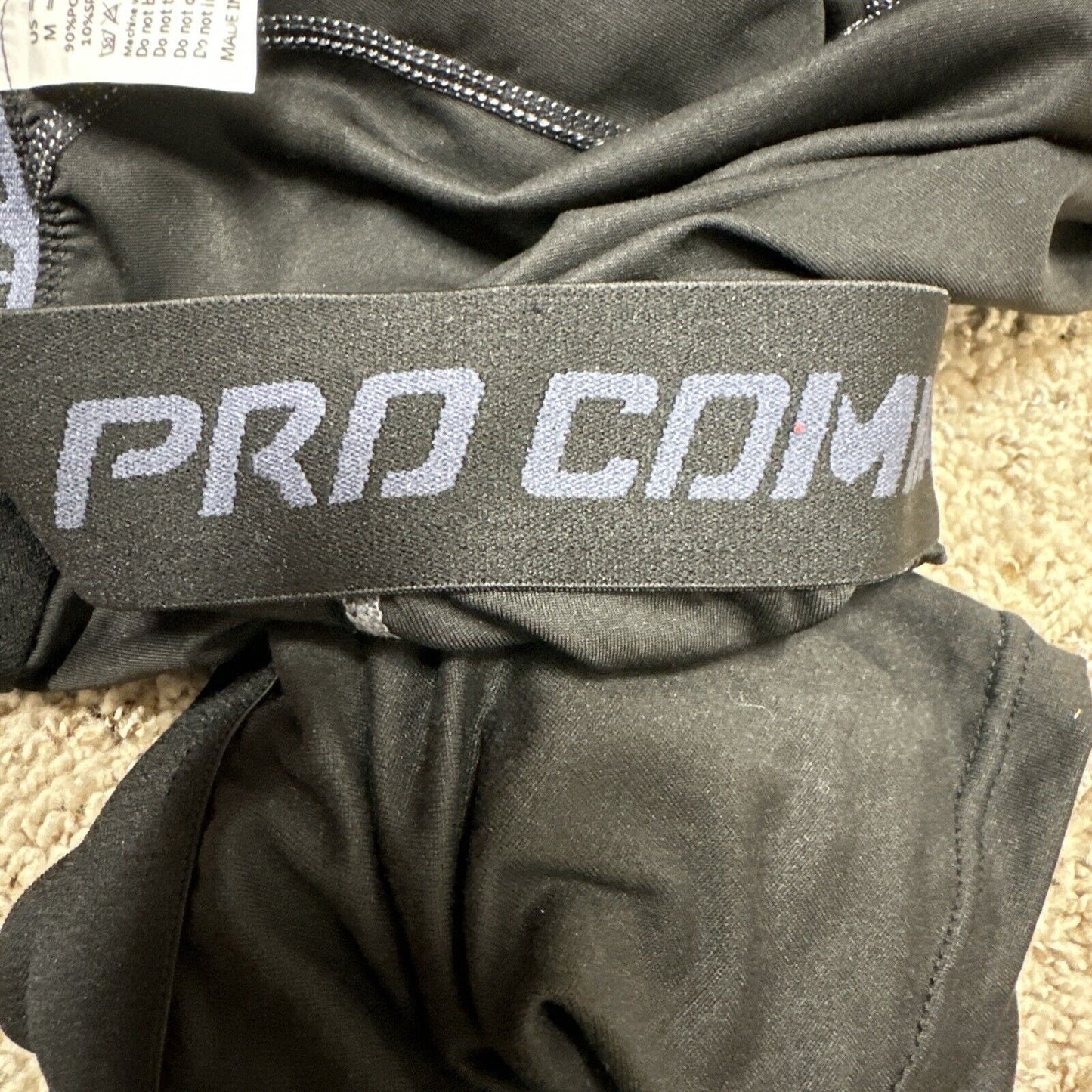 Men’s Pro Combat Medium Black Compression Shorts