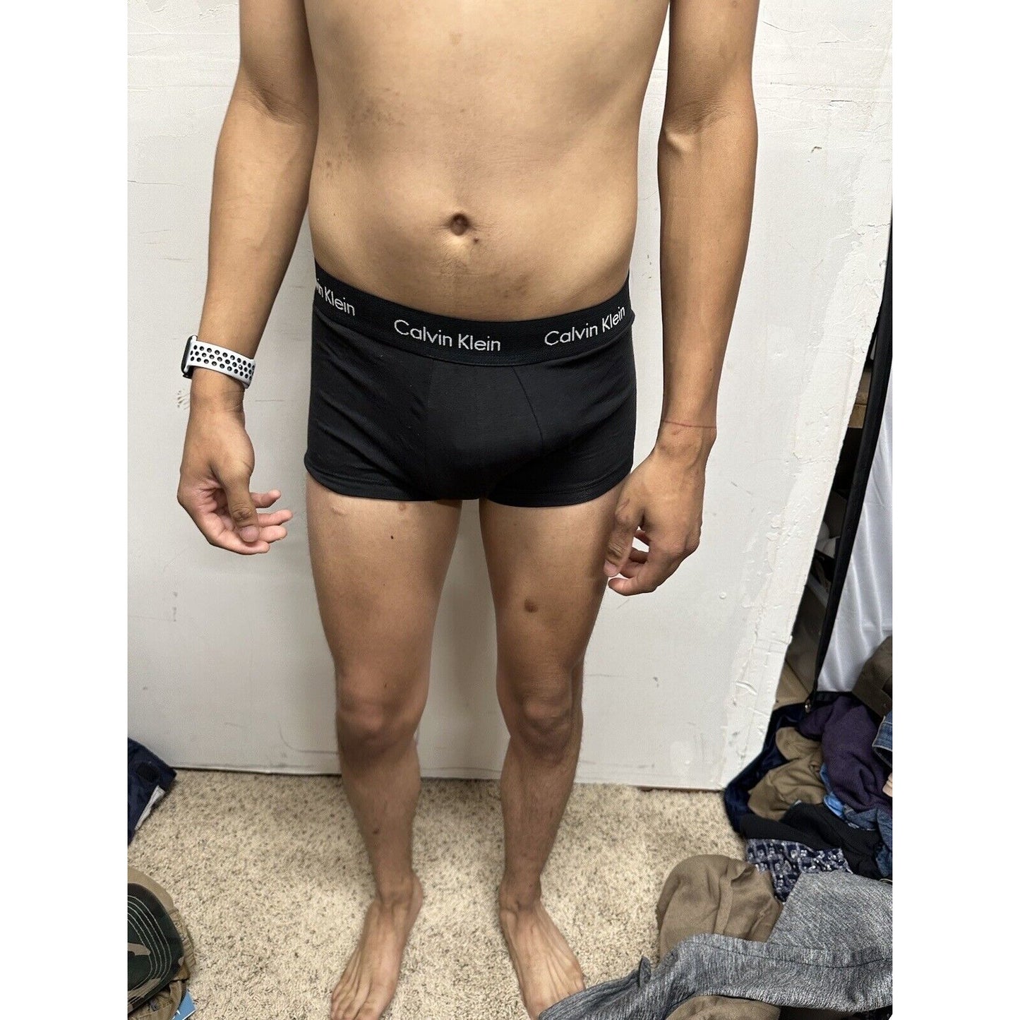 Men’s Black Calvin Klein Small Trunk Style Boxer Briefs