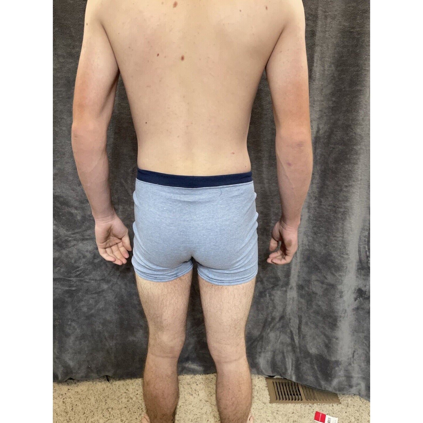boy's Hanes youth XL Light Blue With dark Blue boxer brief