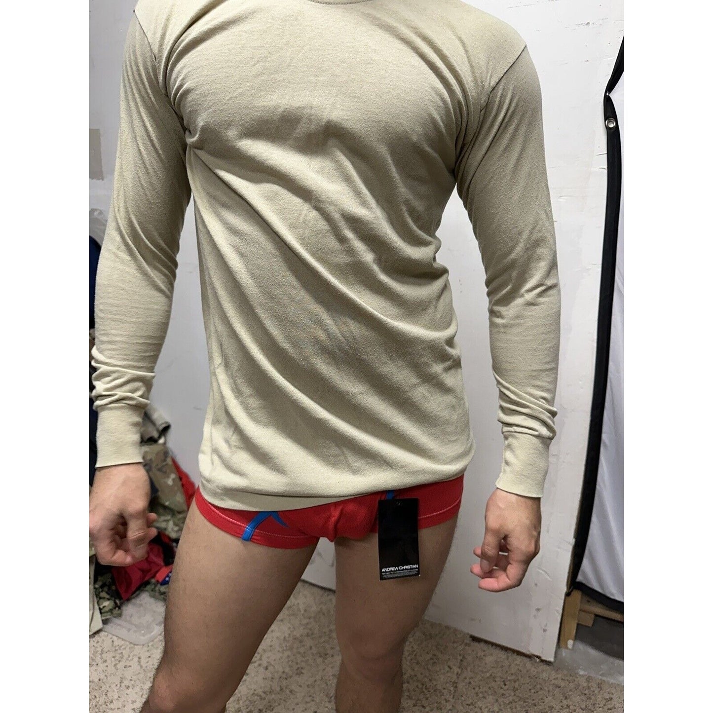 Men’s Duke Athletic Products Long Sleeve Desert Sand Civil Air Patrol USAF Shirt
