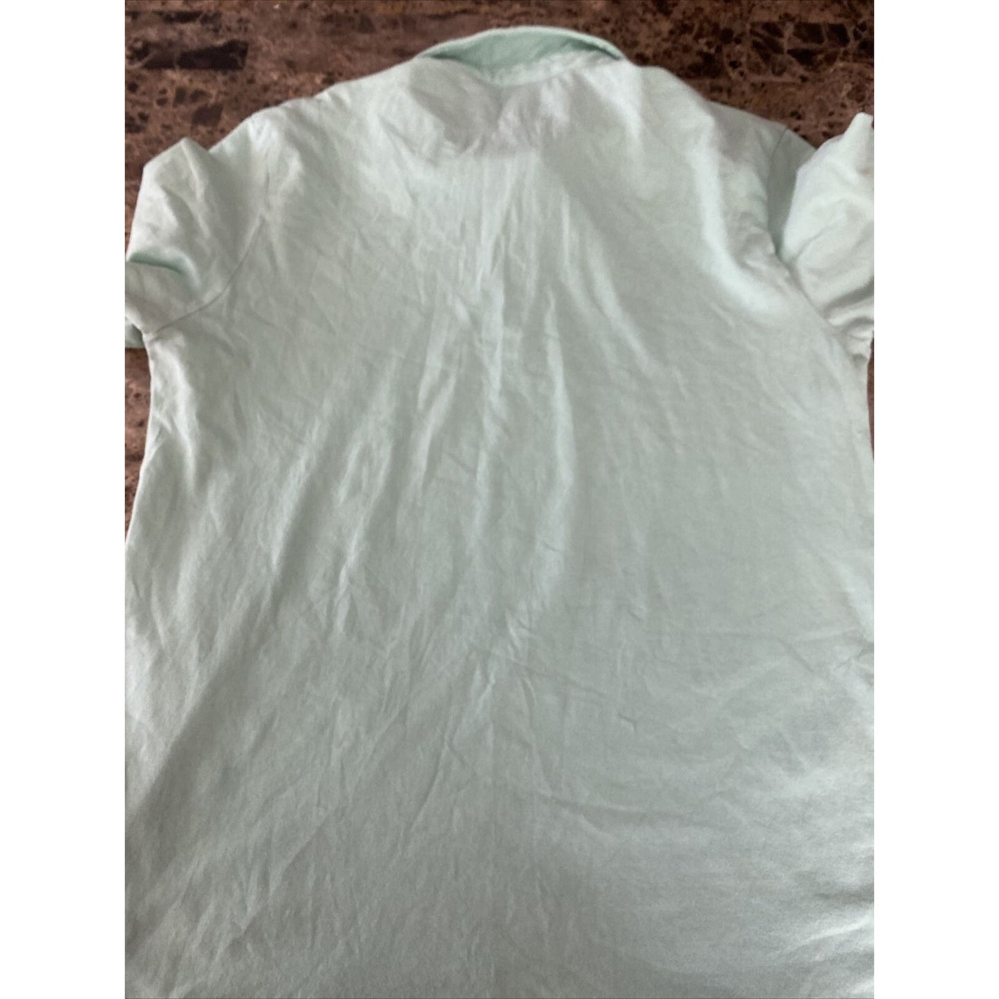 H&M Basic Fine Cotton Stretch Men's Medium Mint Green Polo Shirt