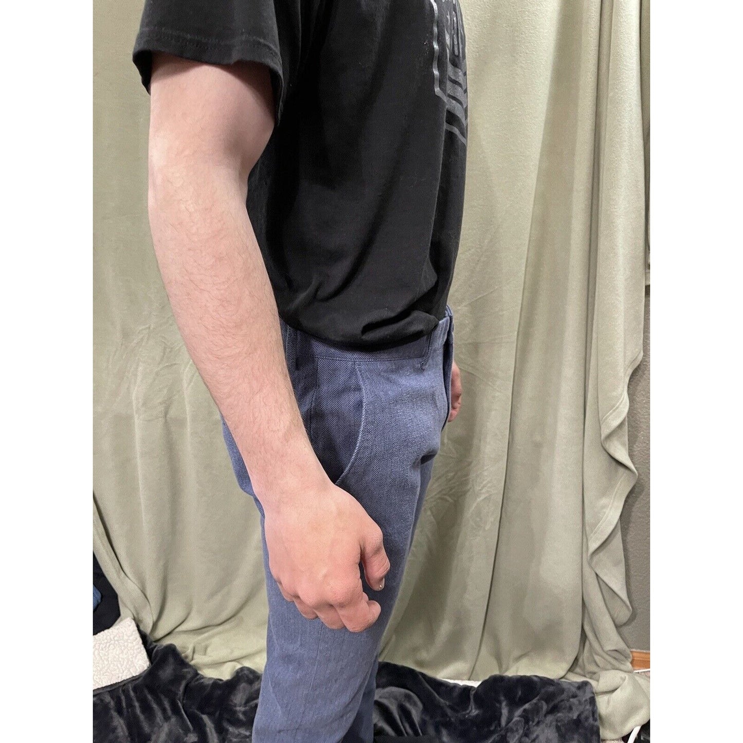 J. Crew Men’s Bluish Gray Cotton Dress Pants The Driggs 33 X 30