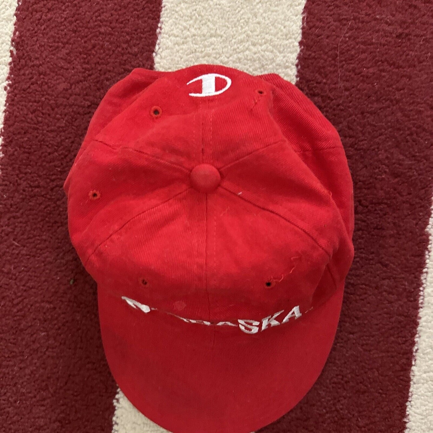 Red Nebraska Champion Baseball Cap Hat