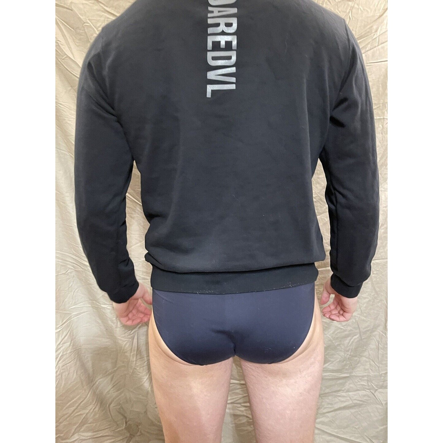 Men's black daredvl medium pullover hoodie