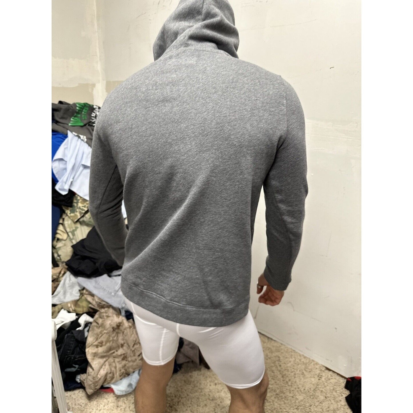 Men’s Gray OC Lacrosse Under Armour Loose Cold Gear Small Hoodie