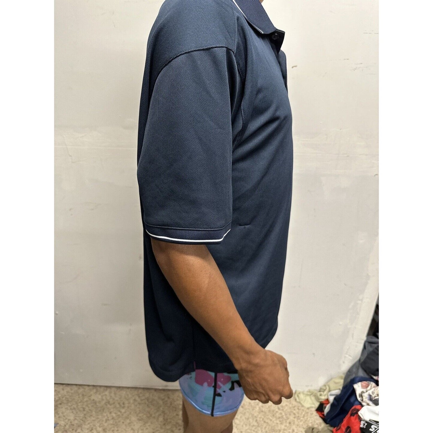 Men’s Dark Blue Nike Golf Large Polo Shirt VR-59 Texas Flying Plane