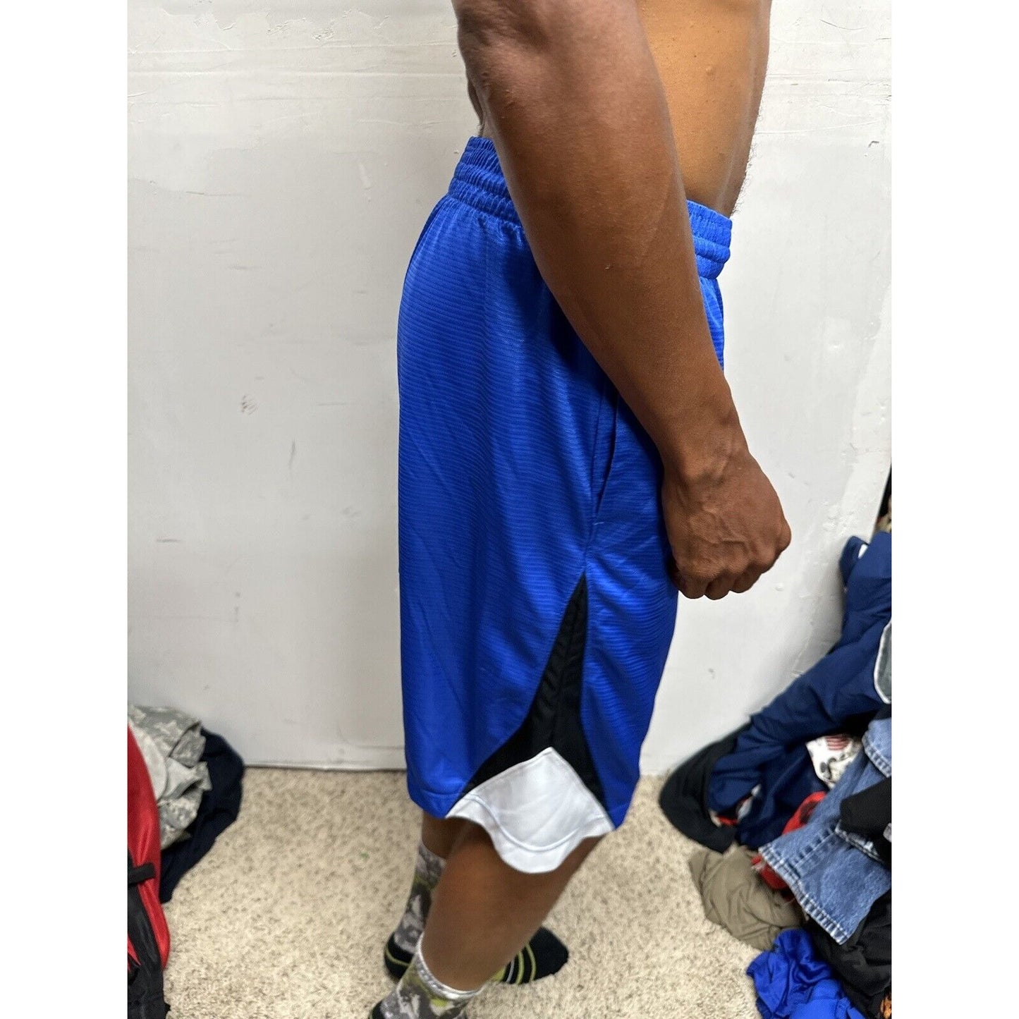 Men’s Blue Nike Basketball Medium Shorts With Pockets