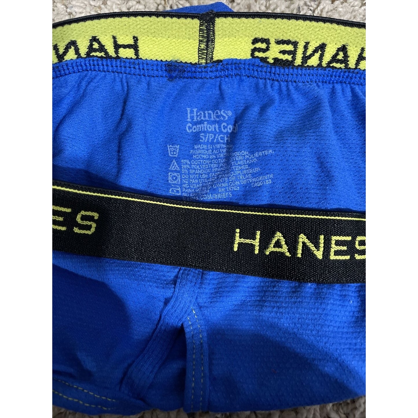 Men’s Small Hanes Royal Blue Briefs Comfort Cool