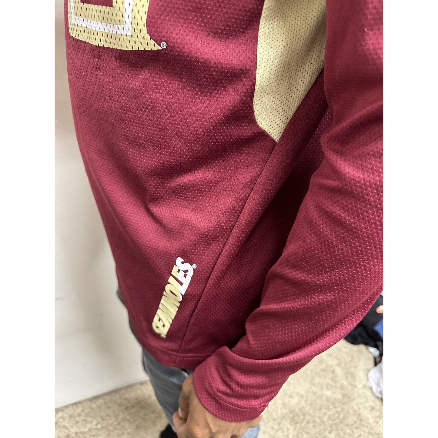 Men’s Nike Medium Florida State University Seminoles Red Long Sleeve Shirt