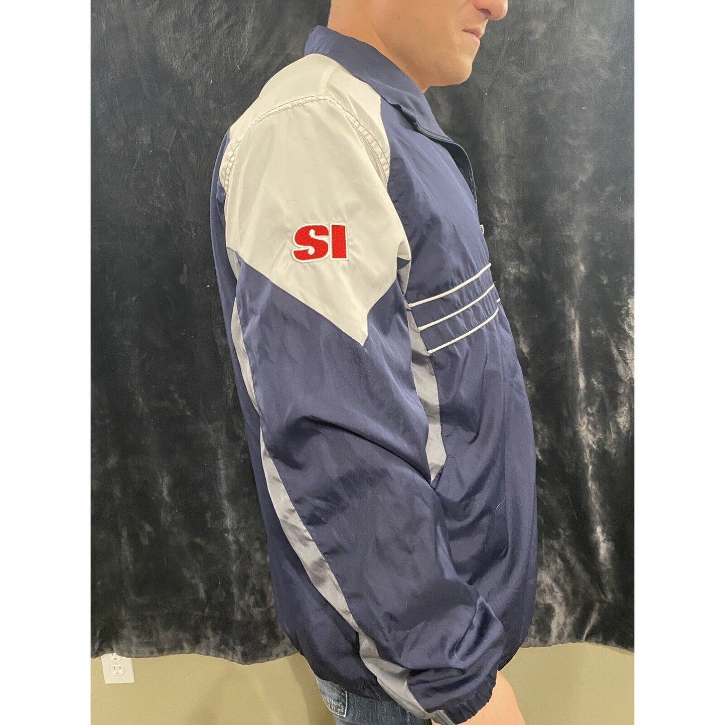DENVER BRONCOS NFL Team Reebok Sports Illustrated SI Large Windbreaker Jacket