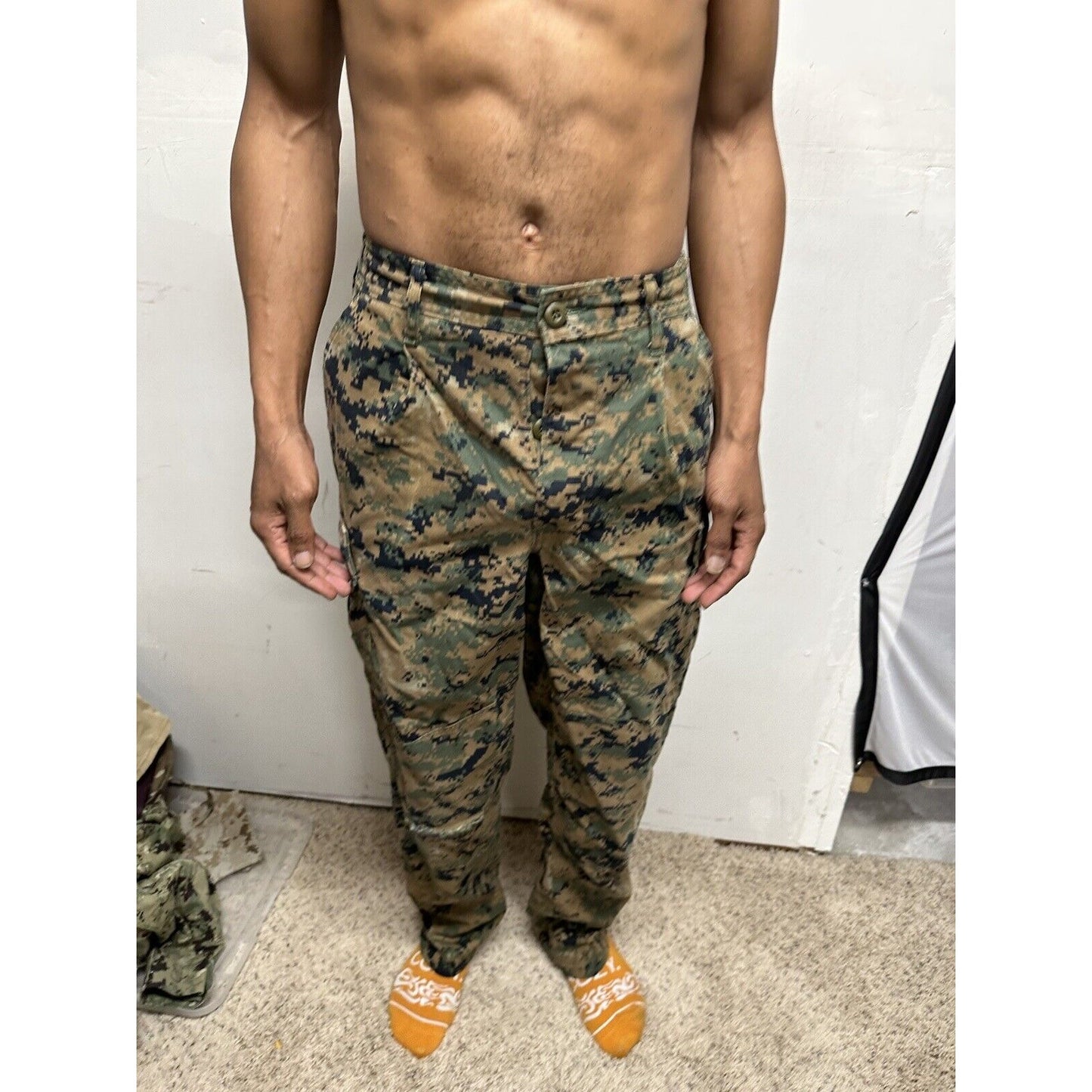 Men’s USMC Woodland Marine Pants Trousers Small Long