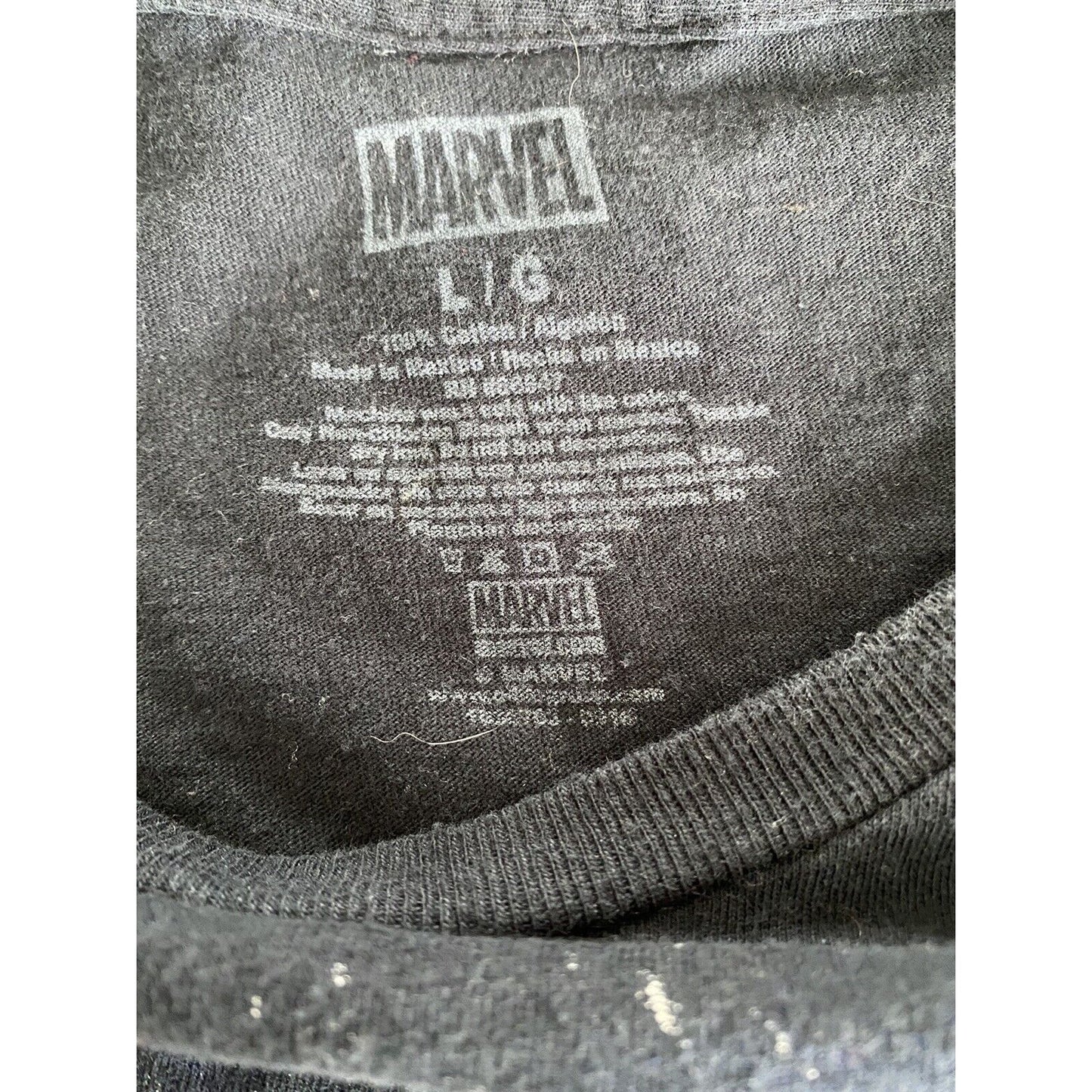 Marvel Deadpool Unicorn Taco Burrito Rainbow Black Men’s Large T-shirt