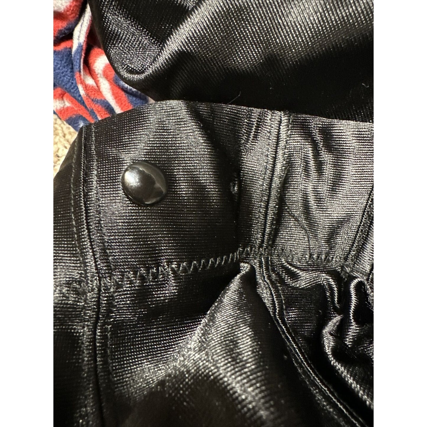 Men’s Black Xl 34-36 Football Pants One Snap Missing