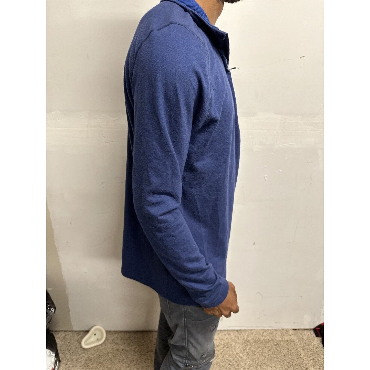 Men’s Swiss Tech Blue Medium 1/4 Zip Pullover Jacket