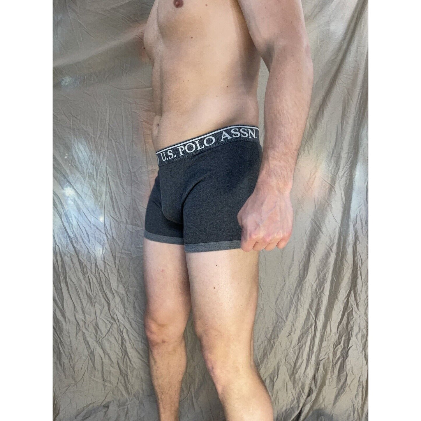 men's u.s. polo assn small Dark gray boxer briefs
