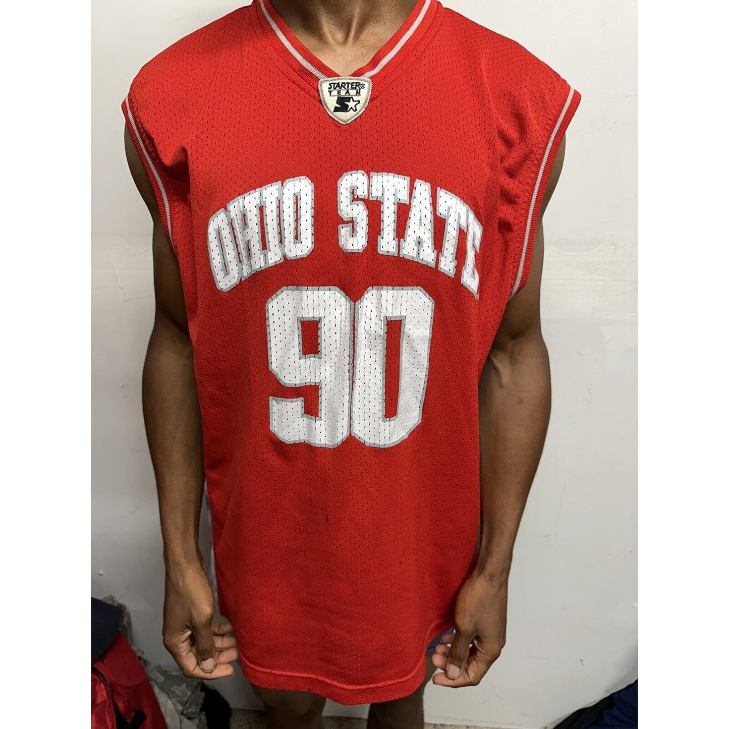 Men’s XL Vintage Ohio State Jersey Red Starter Team