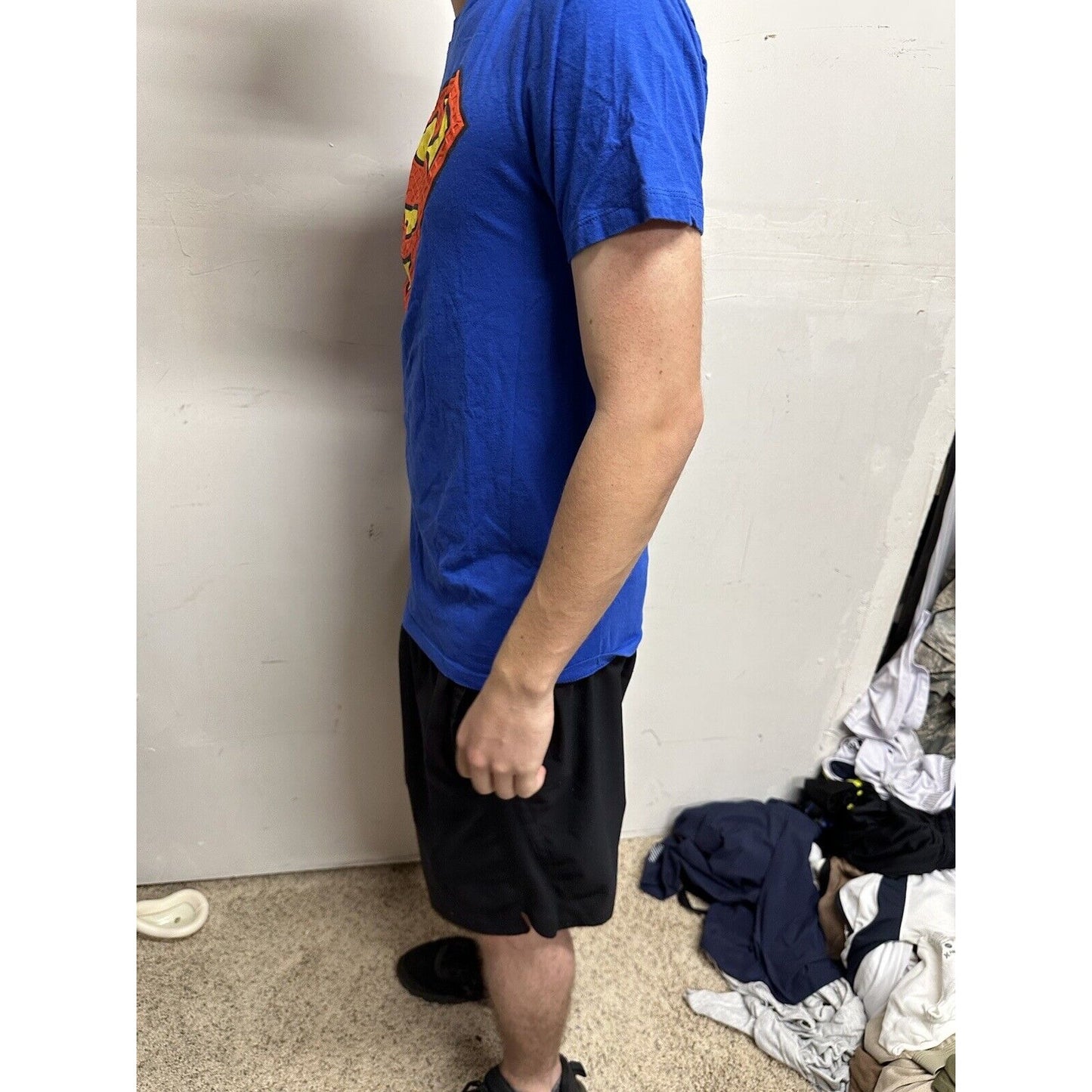 Boy’s XXL (18) Blue Super Man Shirt