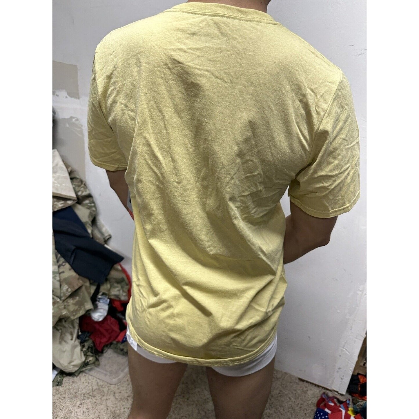 Russell Athletic Gold Medium Tshirt Short Sleeve Dri Power Odor Protection