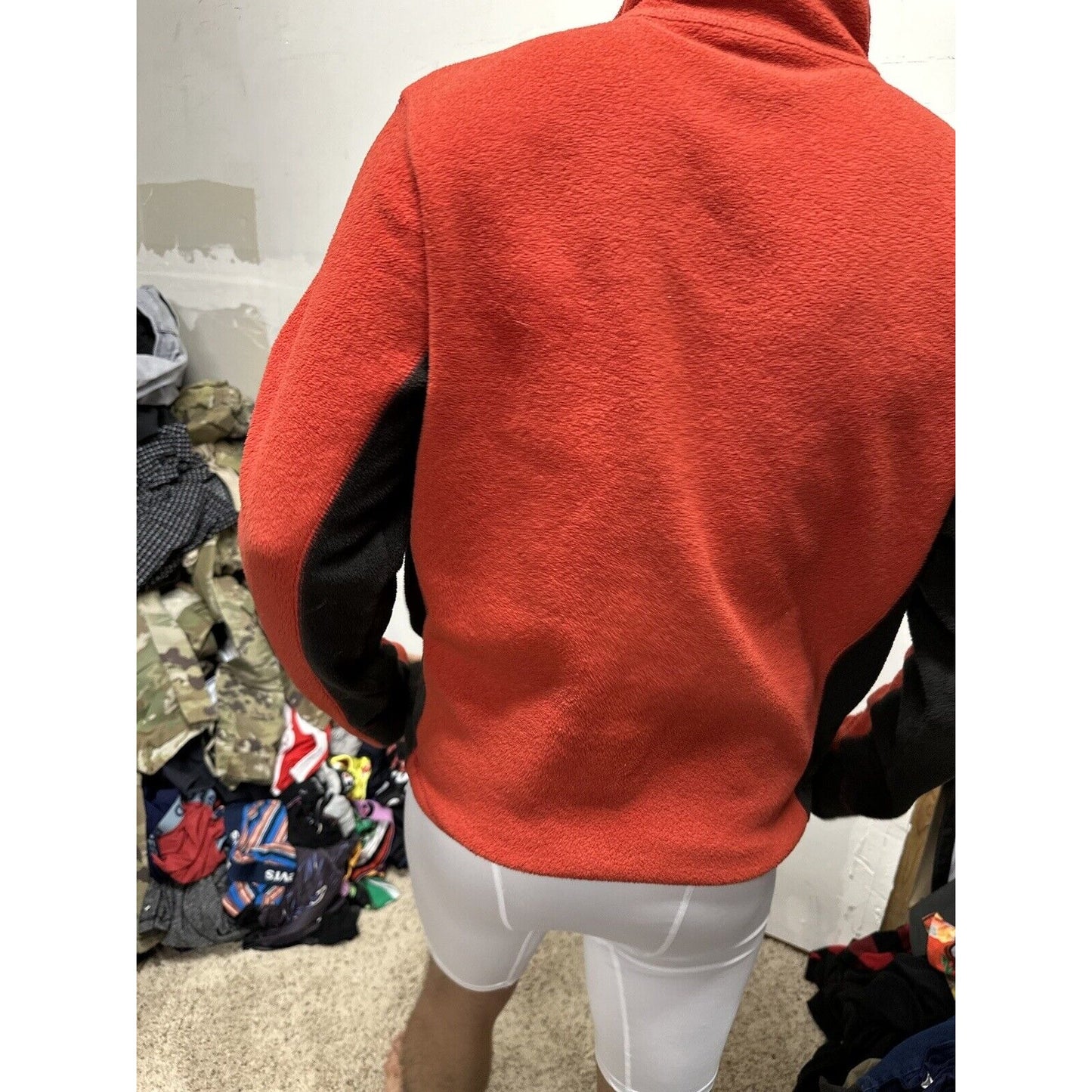 Men’s Red Small 1/4 Zip Gap Pullover Jacket