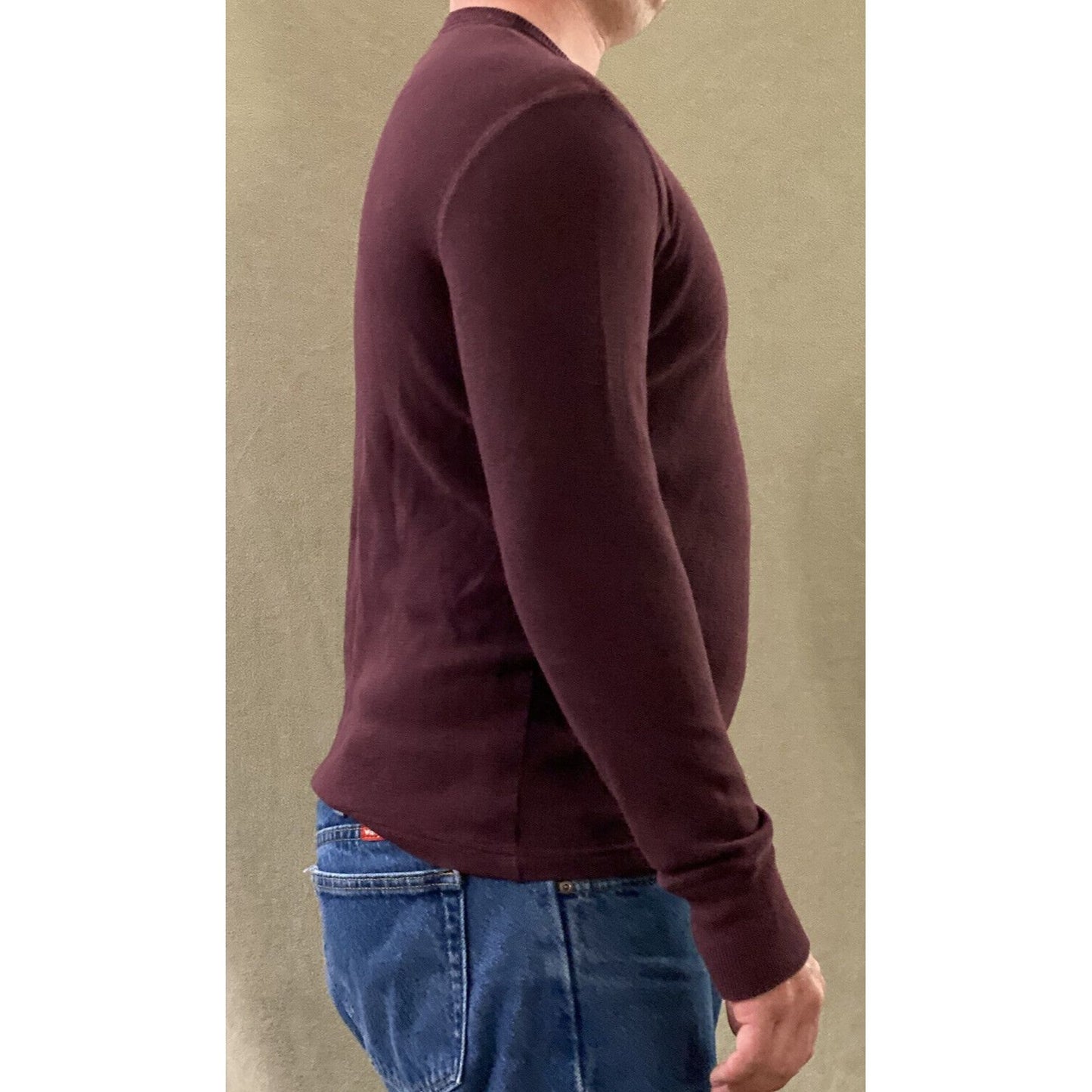 American Eagle Outfitters Men’s Medium Plum Vintage Fit Cotton Pullover Sweater