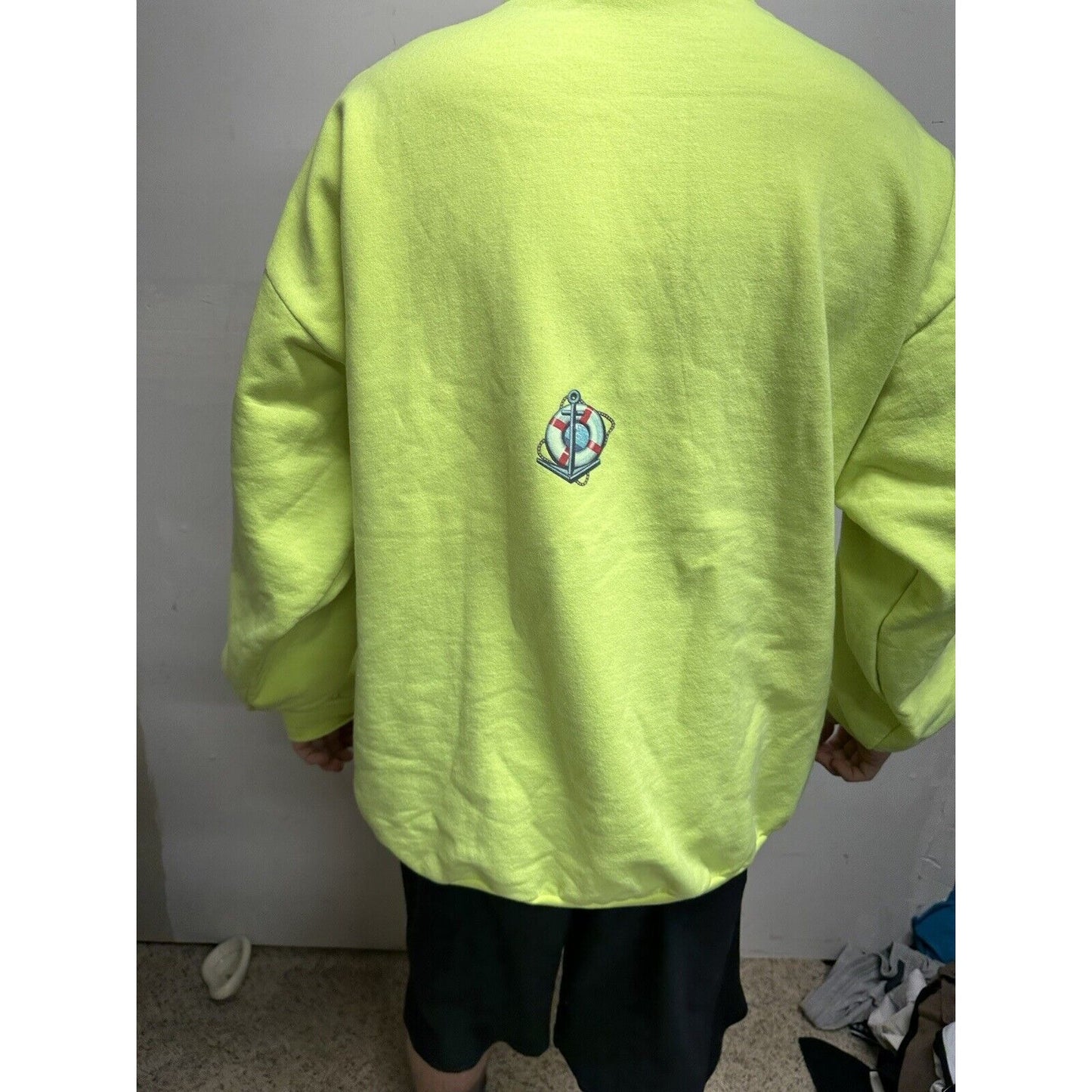 Men’s Neon Yellow Monterey California XXL Hoodie Pullover