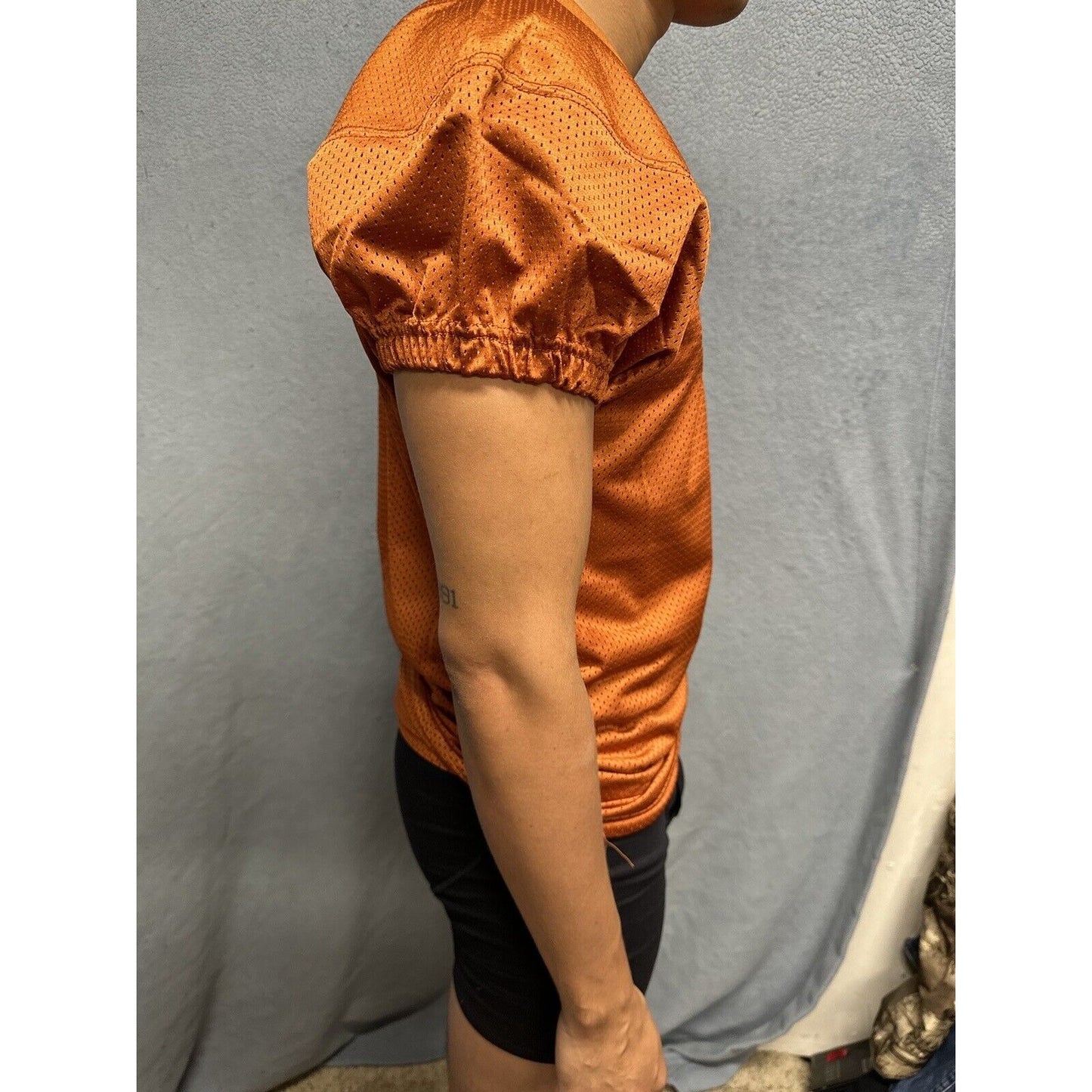 Champro Adult Audible Football Game Jersey TEXAS ORANGE MD