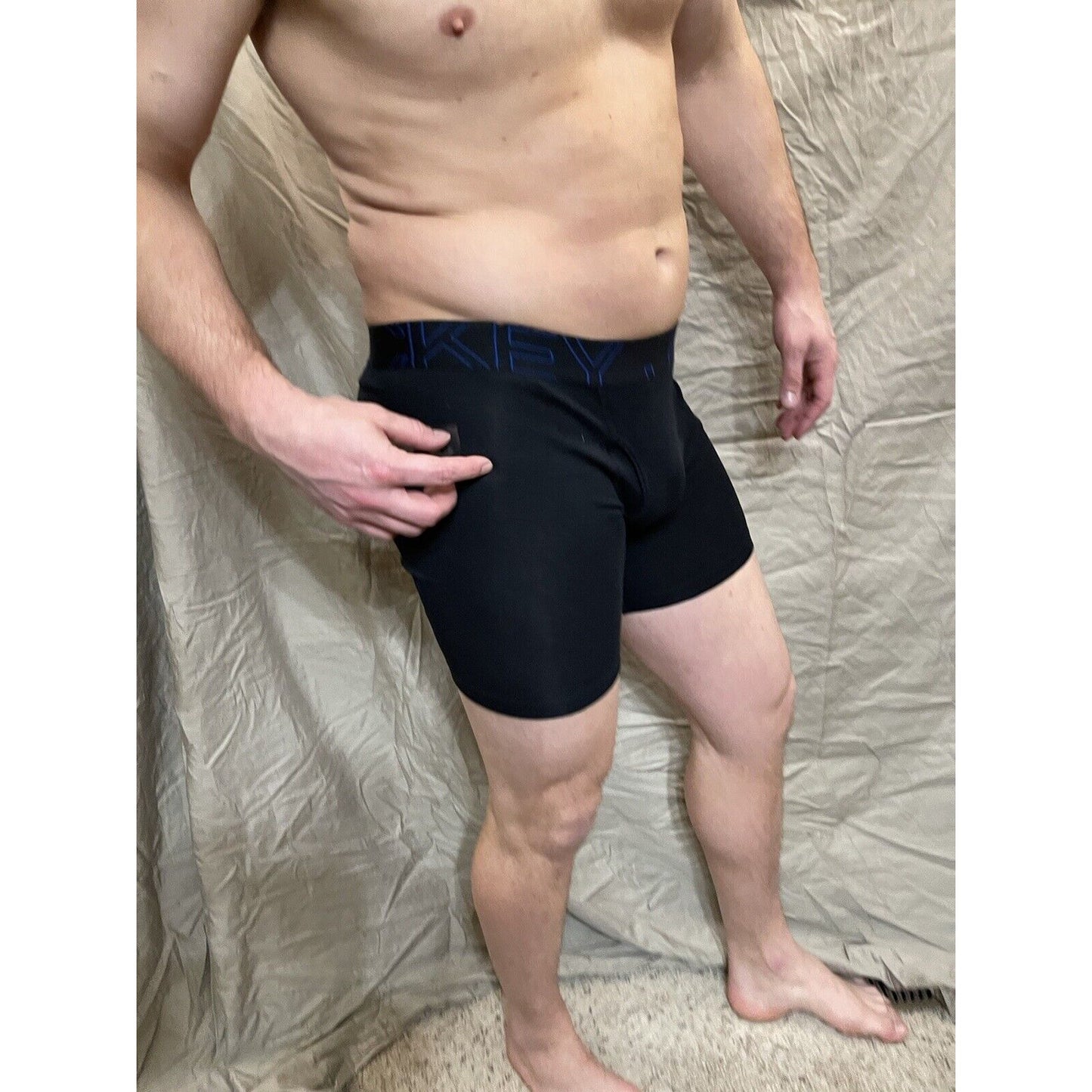 men's black jockey medium boxer briefs active blend midway brief New And Unworn