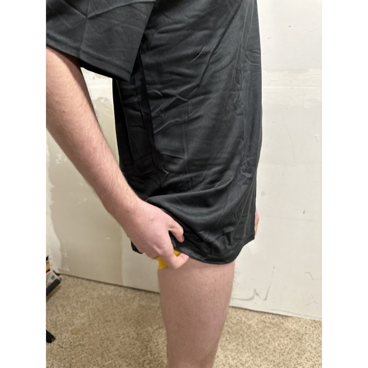 men’s black TKO large 100% poly