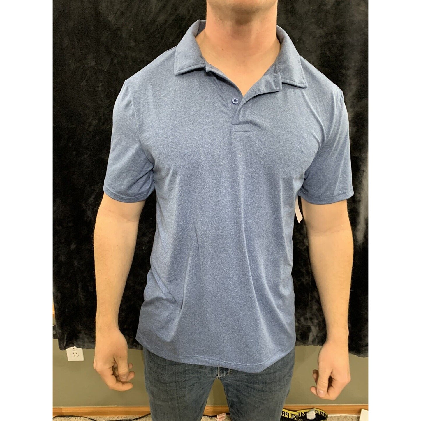 32 Degrees Cool Golf Polo Men’s Light Blue Soft Fabric Shirt Large