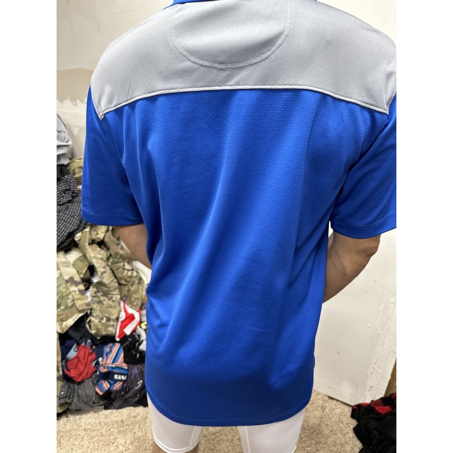 Men’s Blue AF Falcons USAFA Air Force Academy Knights Apparel Large Polo Shirt