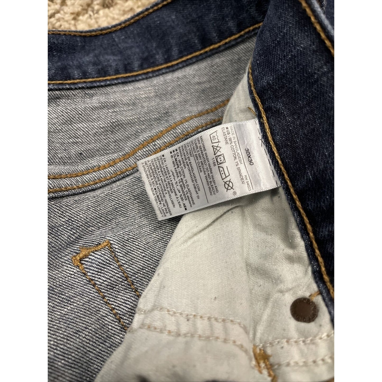 Men’s Old Navy Slim dark blue built in flex jeans 30 x 30