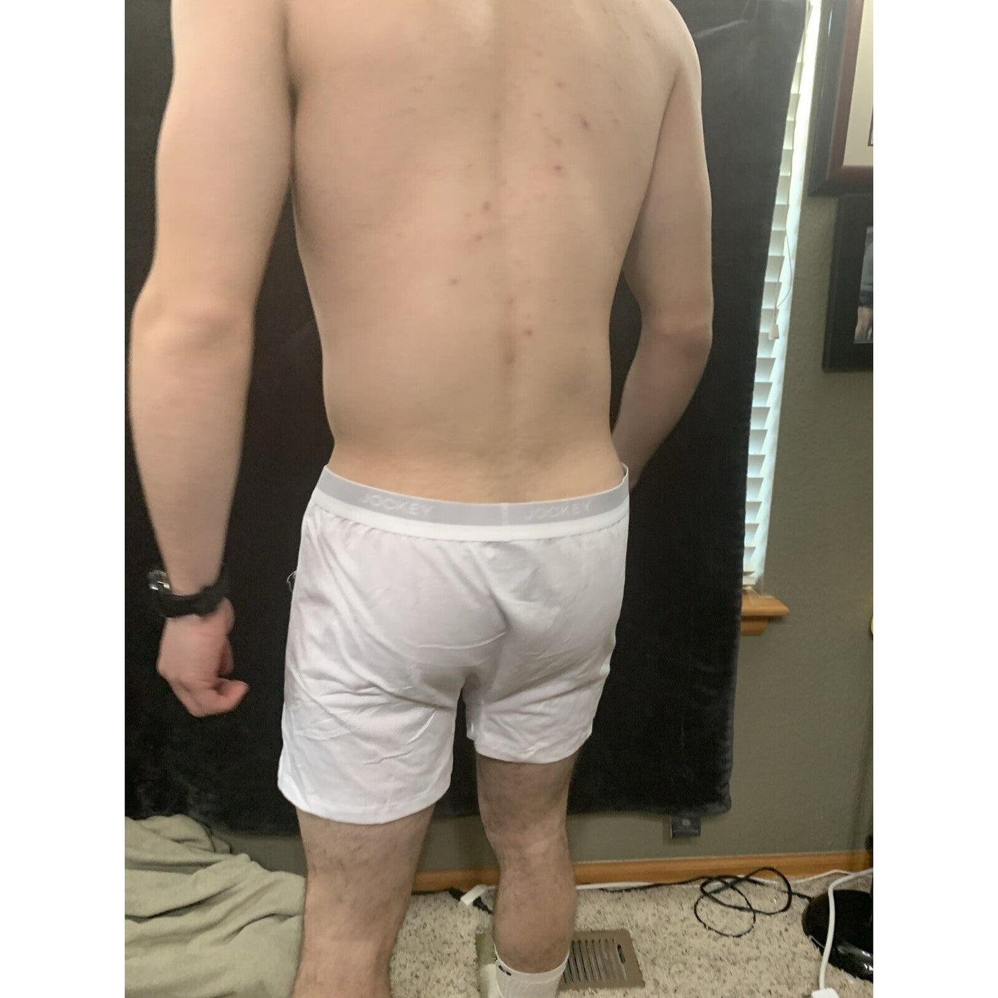 Men’s Jockey White Ultimate Breathe Boxer Brief XL