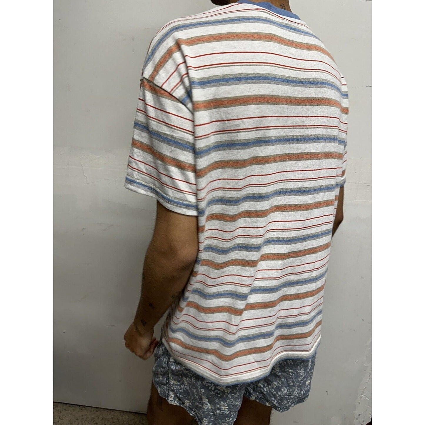Men’s Dazy Striped Large Tshirt Multicolor