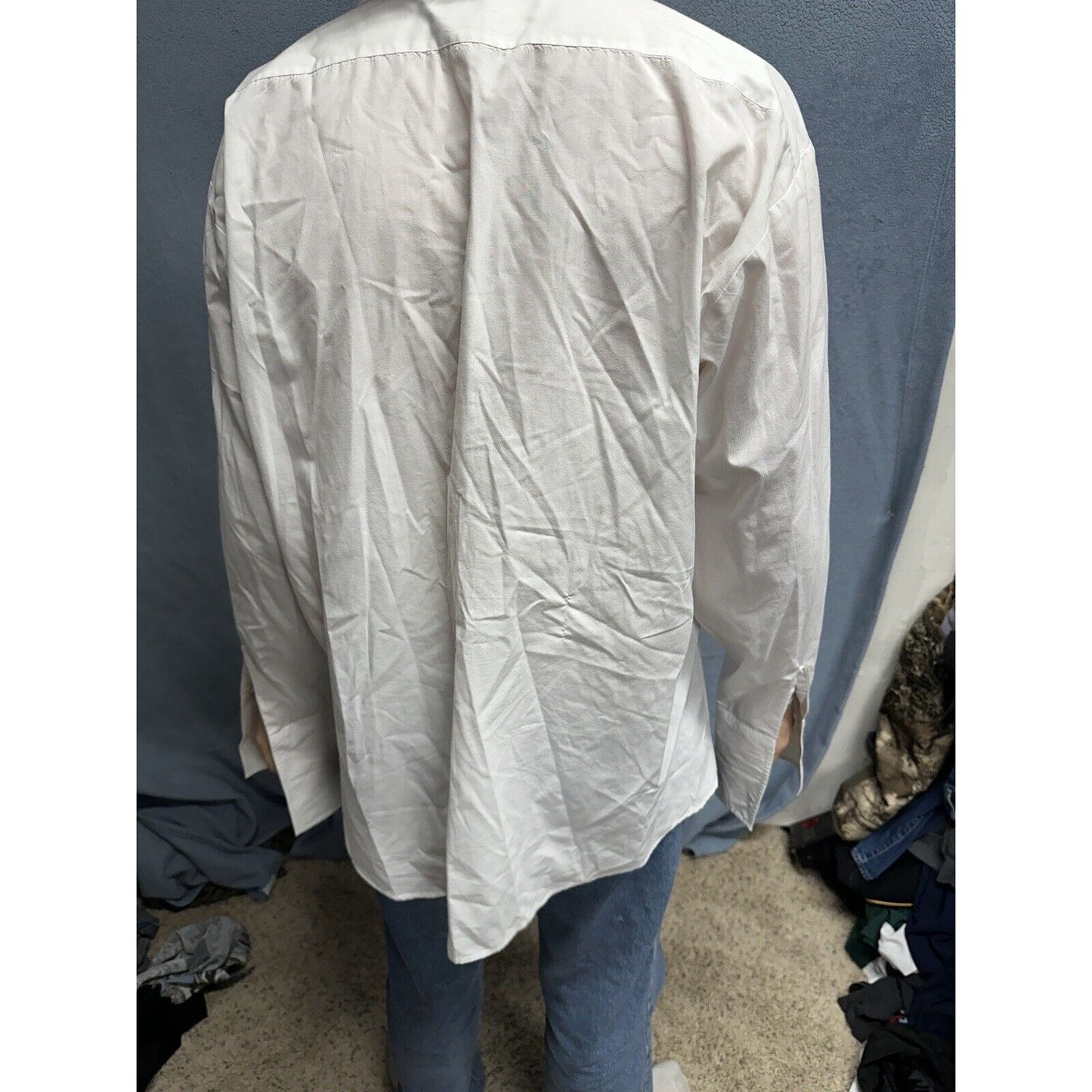 Air Force White Mess Dress Aetna Shirt 17 / 35 Long Sleeve Uniform