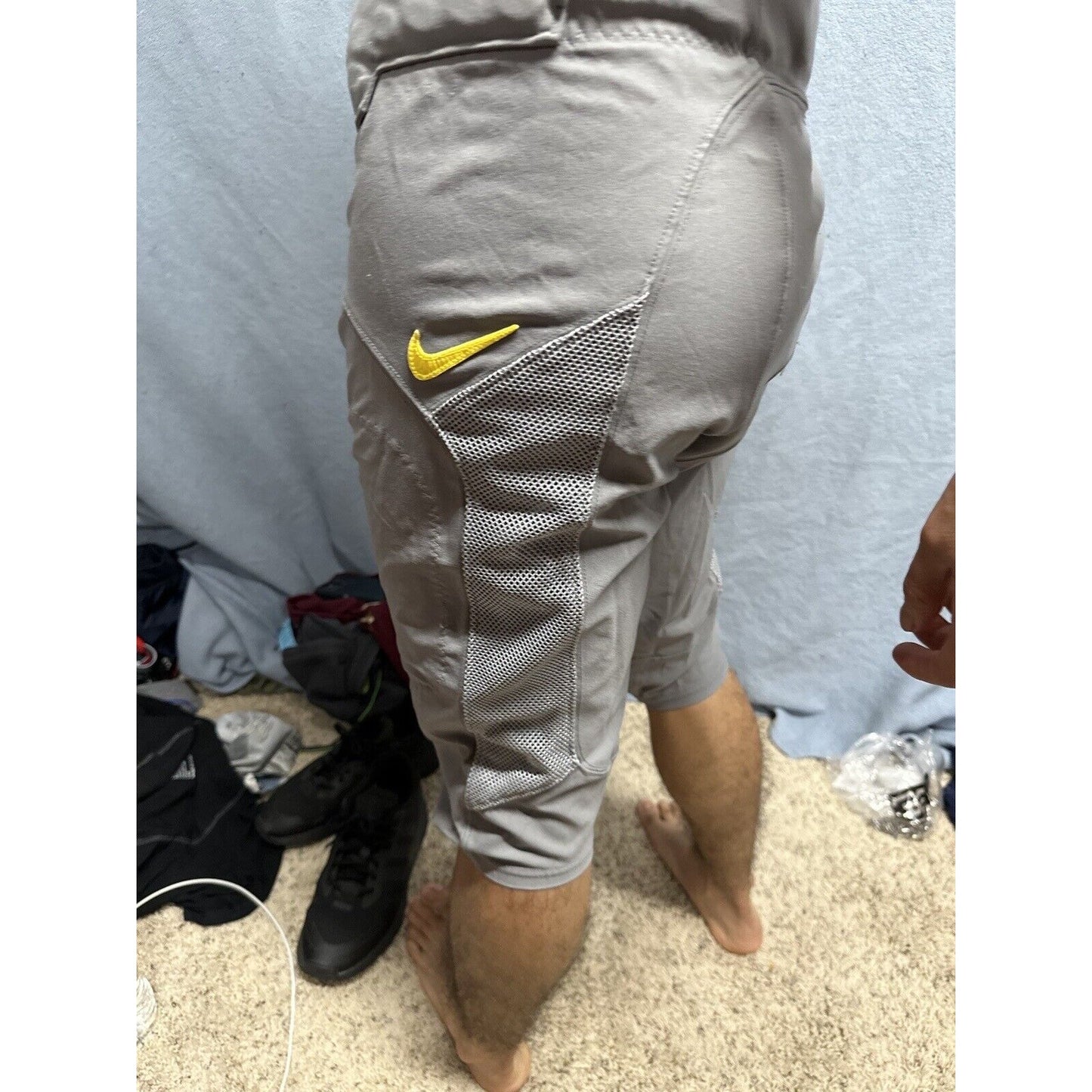 Men’s University Of Oregon Gray Nike Size #36 Football Pants