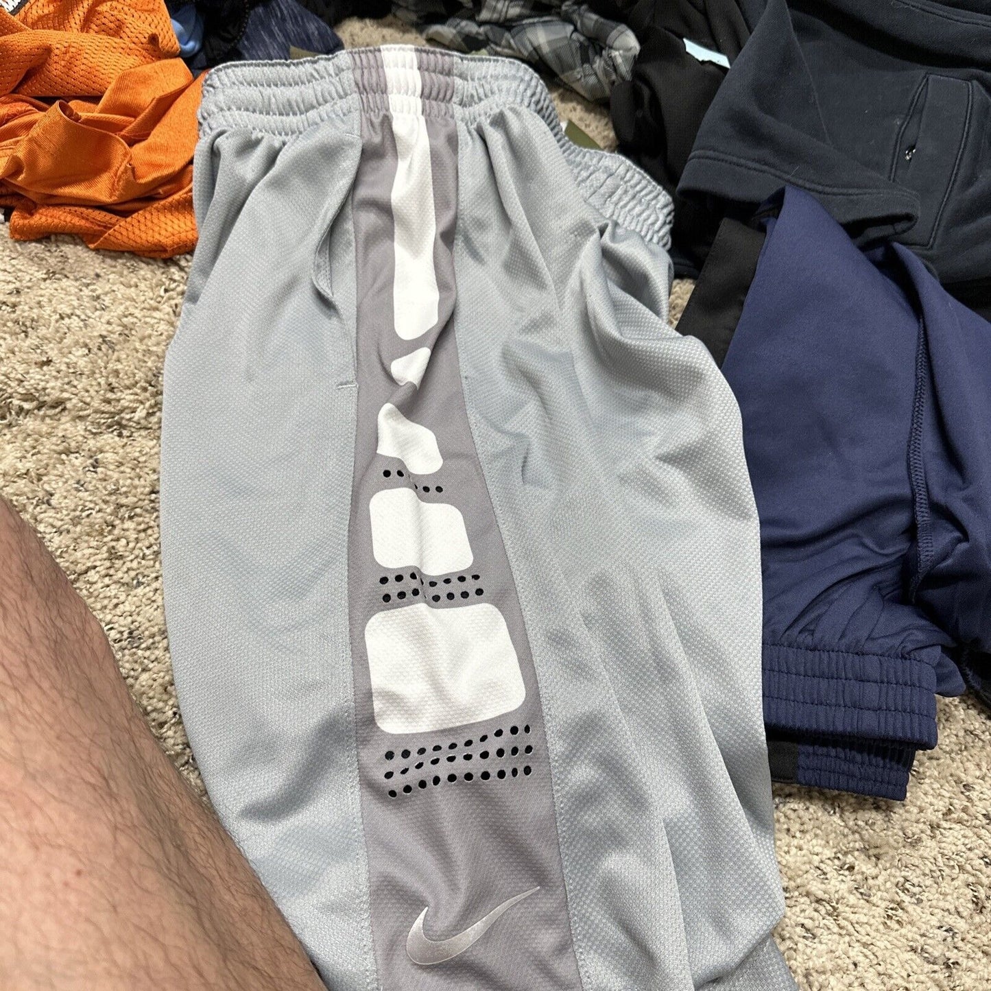 Men’s Gray Dri Fit Nike Medium Athletic Shorts With Pockets