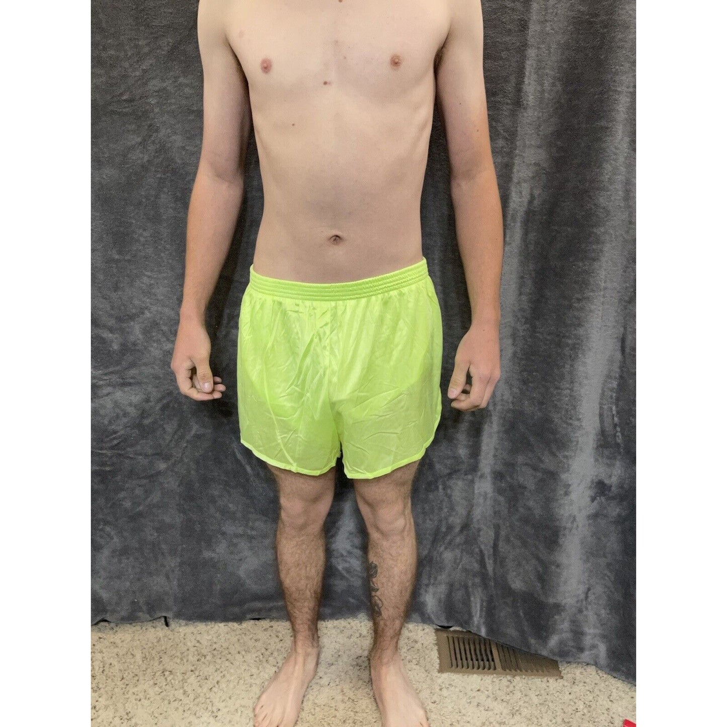 men's soffe ranger panties athletic shorts Sharp Lime / Neon Yellow XL