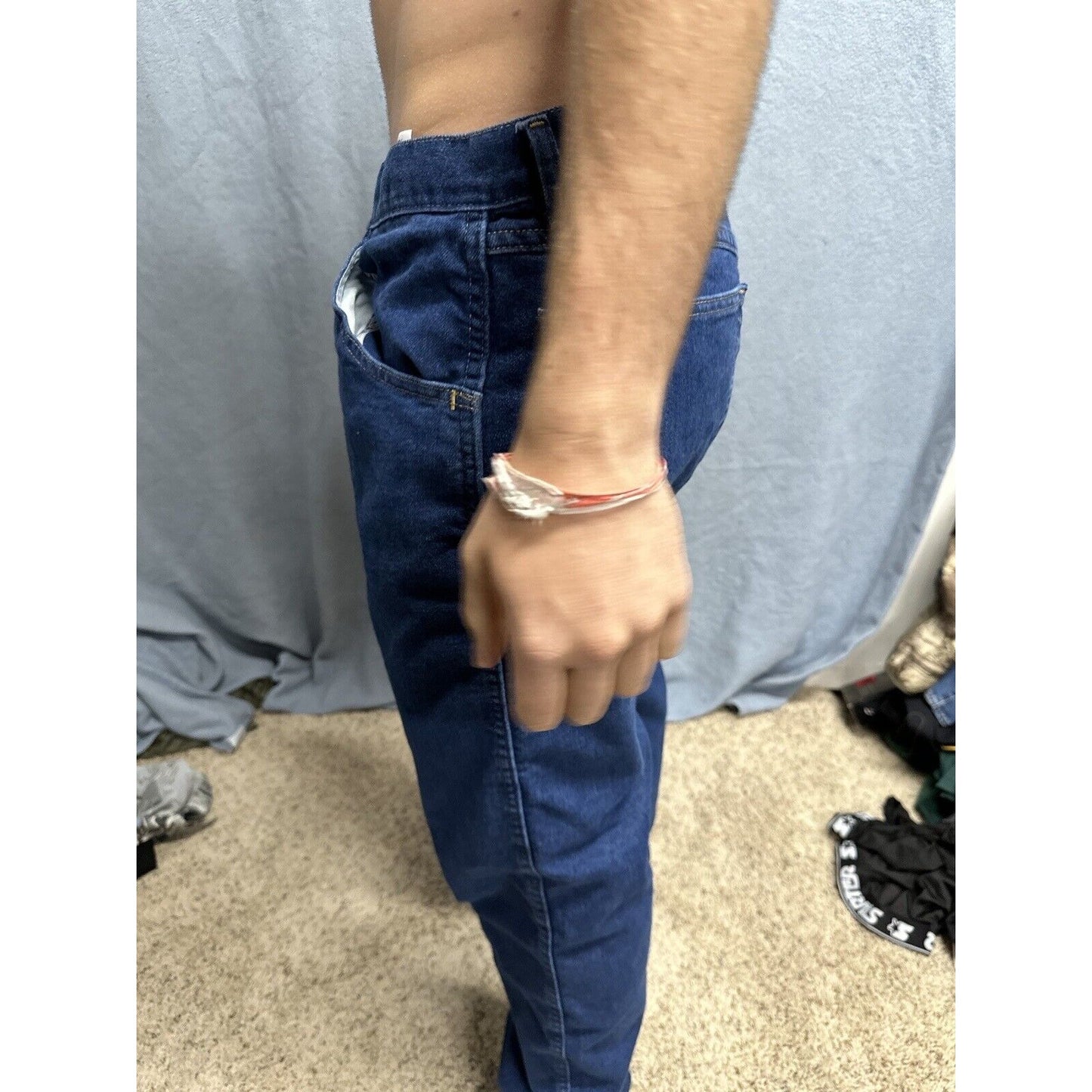 Men’s Wrangler Regular Fit 34 X 32 Blue Jeans