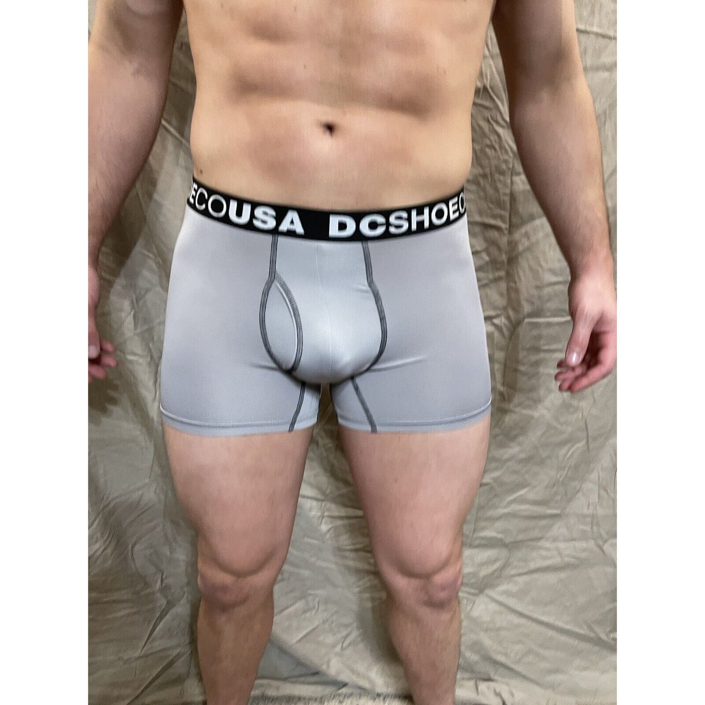 men's gray dc shoe company boxer briefs small