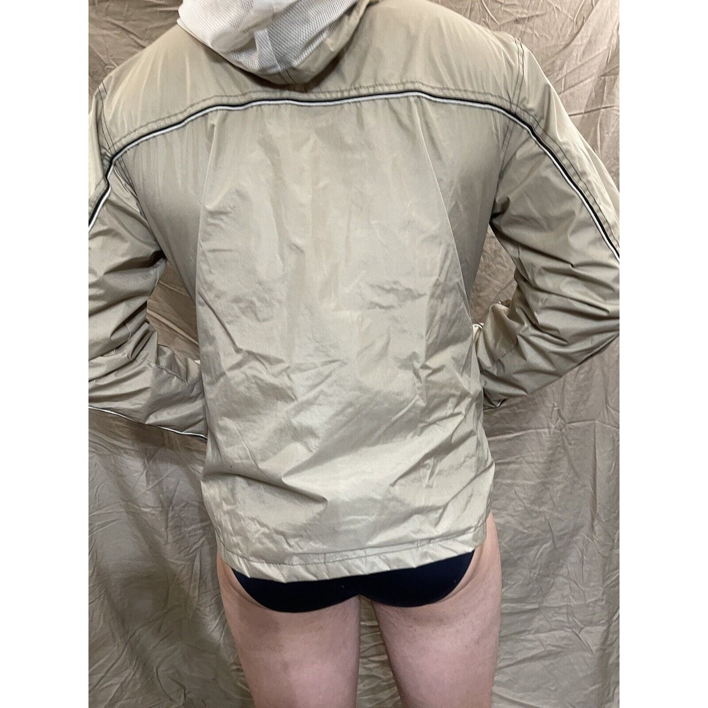 Men's PCI XL Pikes Peak Colorado full zip tan windbreaker