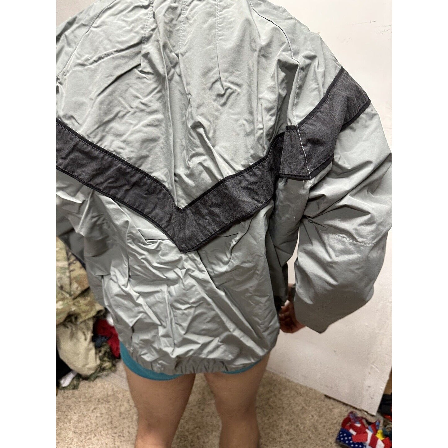 Men’s Army Pt Gray Jacket Small Long Uniform Top