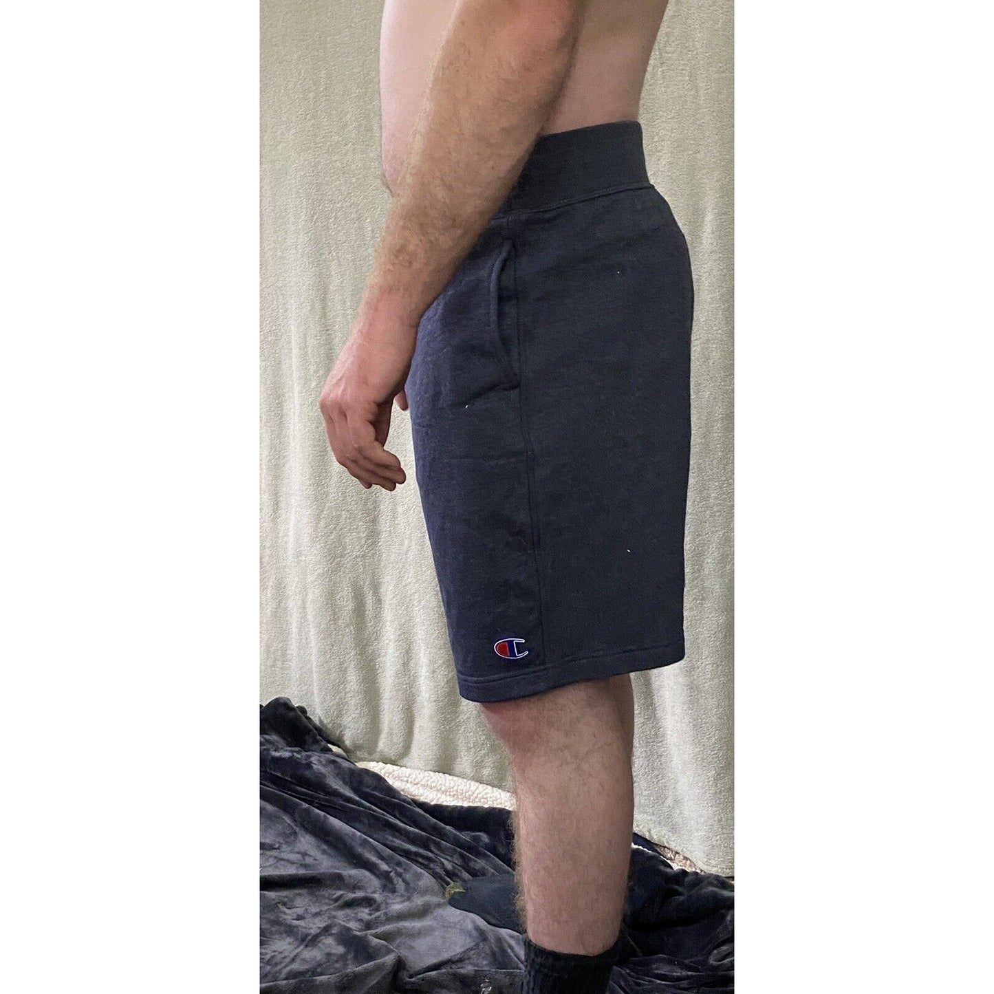 Champion Men’s French Terry Shorts Oxford Blue Men’s Large