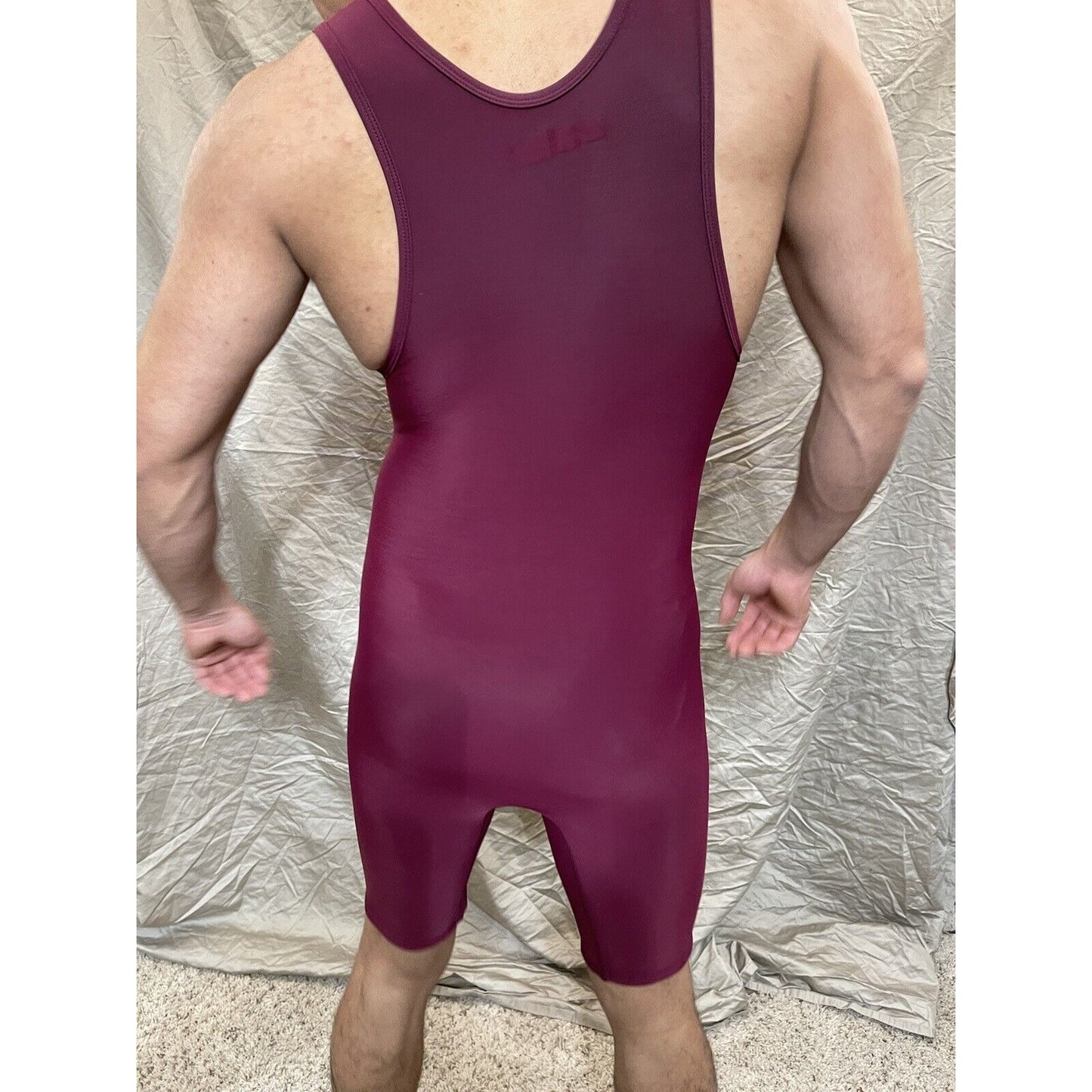 Men's XS wrestling singlet maroon